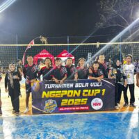 Turnamen Voli Cup 1 Ngepon 2025, Warga Tumpah Ruah Rayakan Persatuan Desa