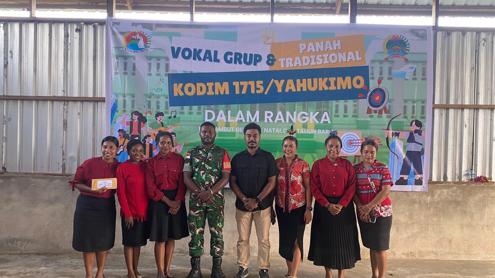 Sambut Bulan Kasih Natal 2025, Kodim 1715/Yahukimo Gelar Lomba Paduan Suara