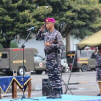 Danyonif 2 Marinir Pimpin Langsung Penutupan Pelatihan Dasar dan Bela Negara Insan Ombudsman T.A 2025