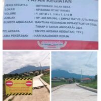 Betonisasi Jalan Desa Cinangka Tahap II Tahun 2025, Dorong Aksesibilitas dan Perekonomian Warga