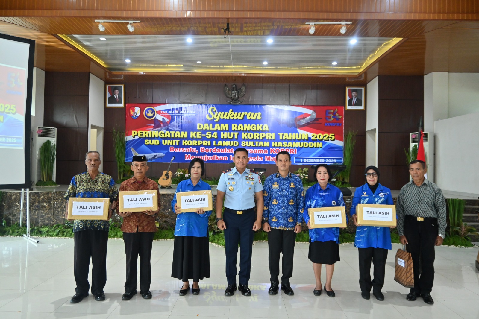 Danlanud Sultan Hasanuddin Hadiri Syukuran HUT Ke-54 Korpri