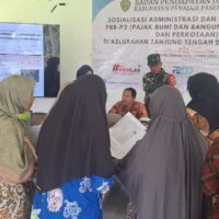 Babinsa Tanjung Tengah Hadiri Sosialisasi PBB-P2
