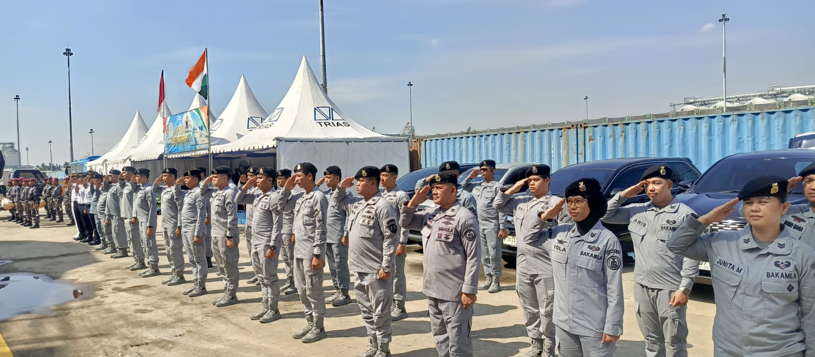 Bakamla RI Lepas Keberangkatan Kapal ICG Vigraha Bakamla RI Lepas Keberangkatan Kapal ICG Vigraha