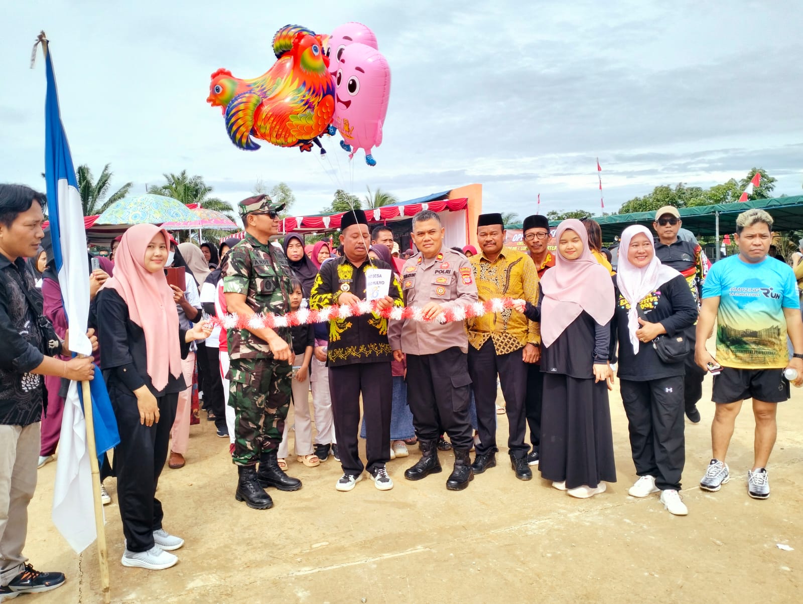 Danramil 04/Sepaku Hadiri Ulang Tahun Desa Argo Mulyo ke 48