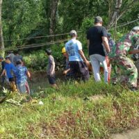 Antisipasi Banjir ROB,Babinsa Nenang Bersama Warga Laksanakan Gotong Royong