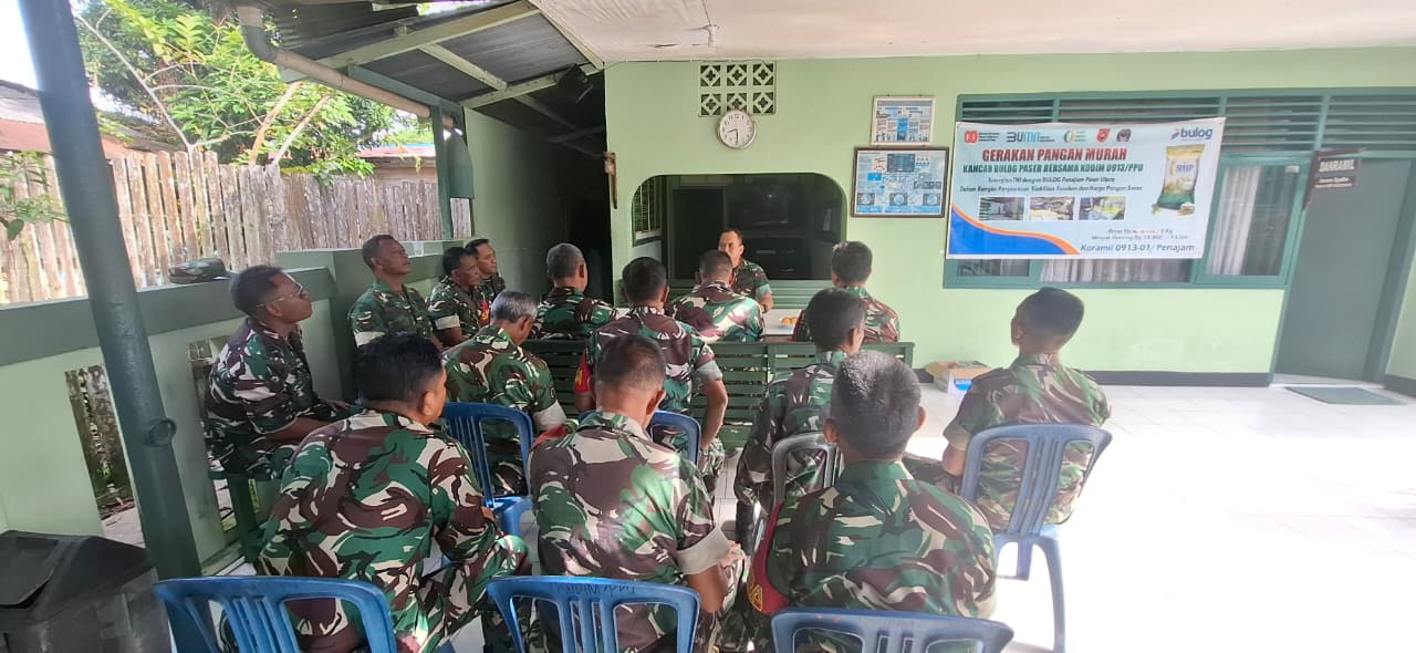 Tegaskan Disiplin dan Loyalitas Prajurit, Danramil 0913-01/Penajam Berikan Jam Komandan