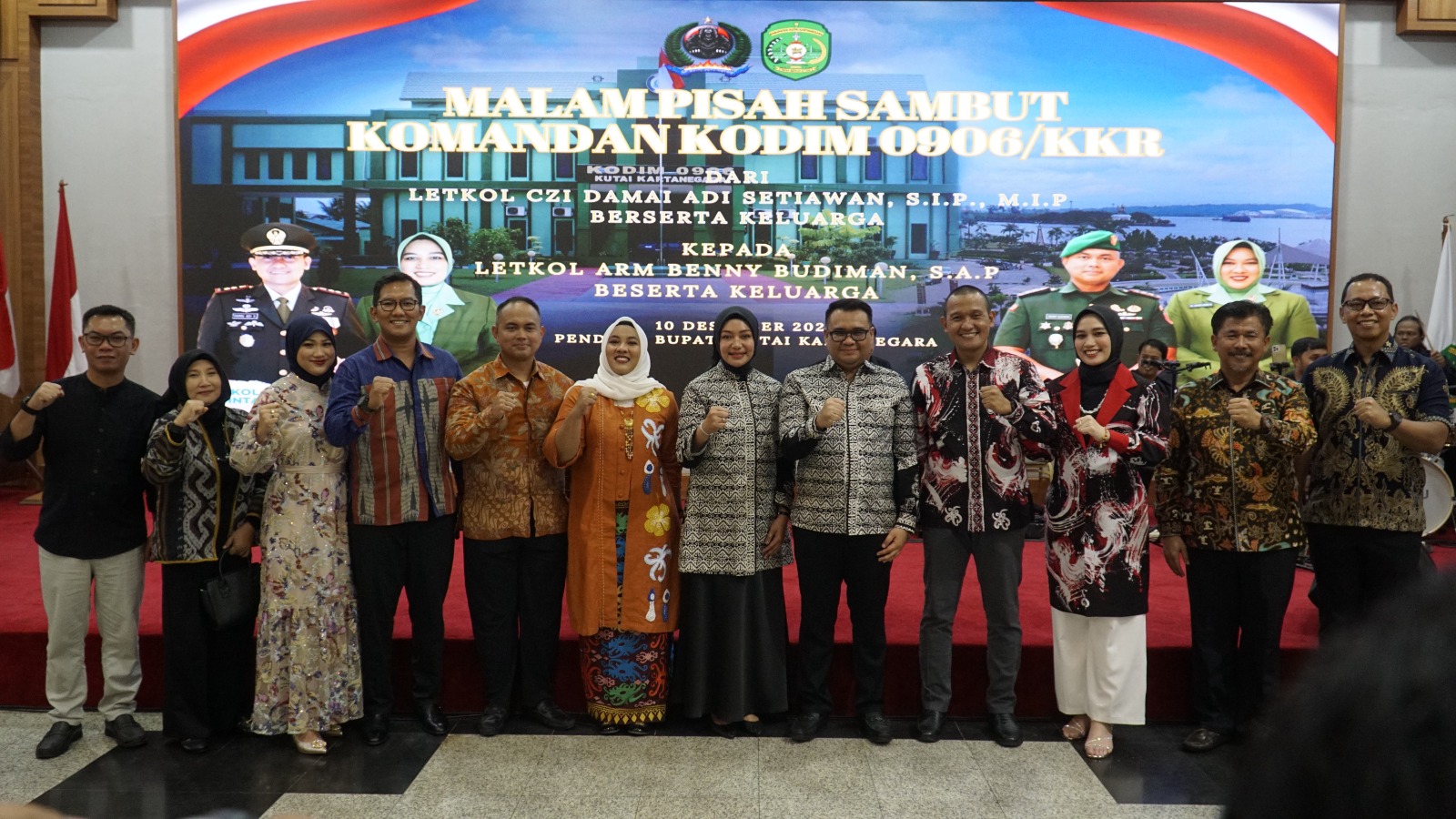 Malam Pisah Sambut Dandim 0906/Kutai Kartanegara