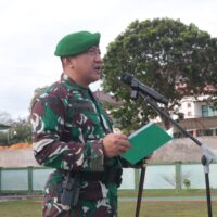 Dandim 0913/PPU Bacakan Amanat Pangdam V/Mlw Pada Upacara 17 An