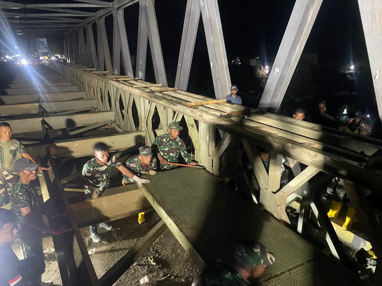 Pembangunan Jembatan Bailey Teupin Reudeup Penghubung Bireuen–Aceh Utara Capai 99 Persen Pembangunan Jembatan Bailey Teupin Reudeup Penghubung Bireuen–Aceh Utara Capai 99 Persen