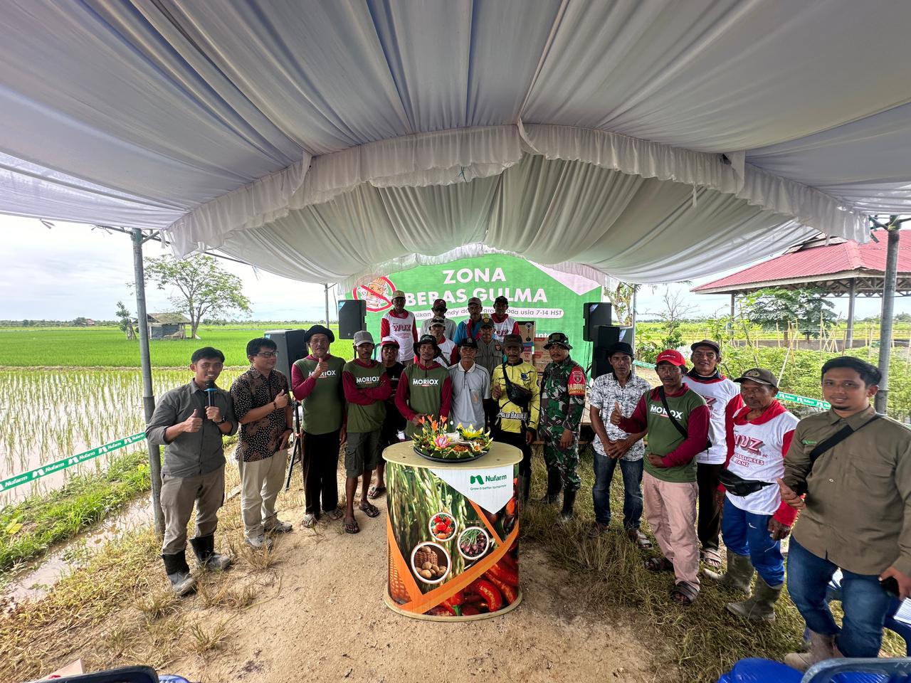 Babinsa Labangka Barat Hadiri Sosialisasi Zona Bebas Gulma (ZBG)