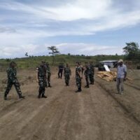 Dandim 1505/Tidore Dampingi Kunjungan Kerja Danrem 152/Babullah Tinjau Lokasi Yon TP di Halmahera Timur