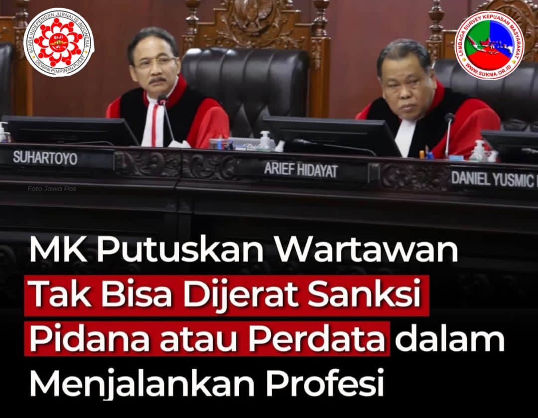 Putra Jaya Sukma Apresiasi Putusan MK: Perlindungan Hukum Insan Pers Semakin Tegas Putra Jaya Sukma Apresiasi Putusan MK: Perlindungan Hukum Insan Pers Semakin Tegas