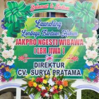 H-1 Launching LBH JIWA di Probolinggo, Deretan Karangan Bunga Warnai Dukungan Publik