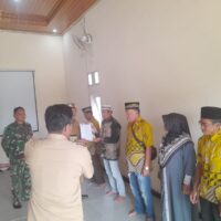 Pesan Babinsa Saat Pelantikan dan Pengambilan Sumpah Jabatan Ketua RT Kelurahan Sepan