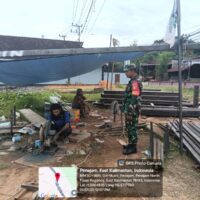 Pantau Terus,Babinsa Girimukti Aktif Kawal Pembangunan Koperasi Merah Putih