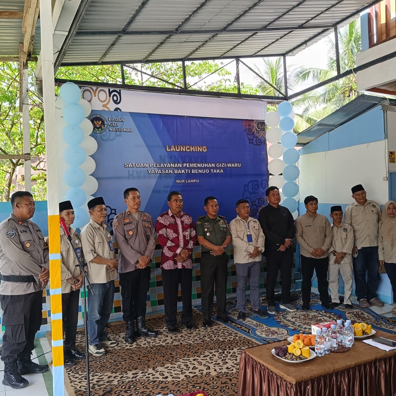 Kasdim 0913/PPU Bersama Pemkab PPU Launching SPPG Di Waru