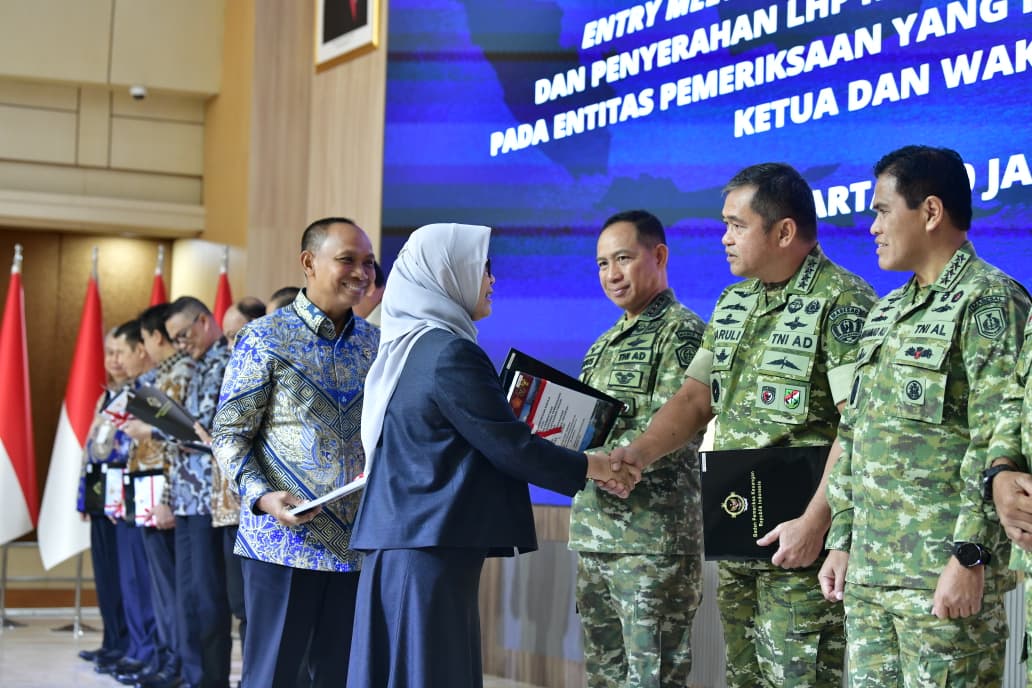 Panglima TNI Dampingi Menhan RI Hadiri Entry Meeting Pemeriksaan Keuangan di BPK RI