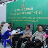 Setetes Darah Sejuta Harapan, Peringati HUT Persit Ke 80 Kodim 0808 Blitar Gelar Donor Darah