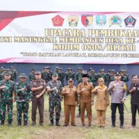 Wujudkan Sinergi Membangun Desa, TMMD Ke 127 Kodim 0808/Blitar Resmi Dibuka Di Gandusari