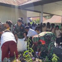 Kodim 1714/PJ Laksanakan Kegiatan “Sekolahku Bersih, Sekolahku Indah, Sekolahku Sehat” Secara Serentak di Se-Kabupaten Puncak Jaya
