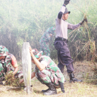 Jelang Ramadhan 1447 H, Kodim 0913/PPU Gelar Gotong Royong Membersihkan Pemakaman Umum
