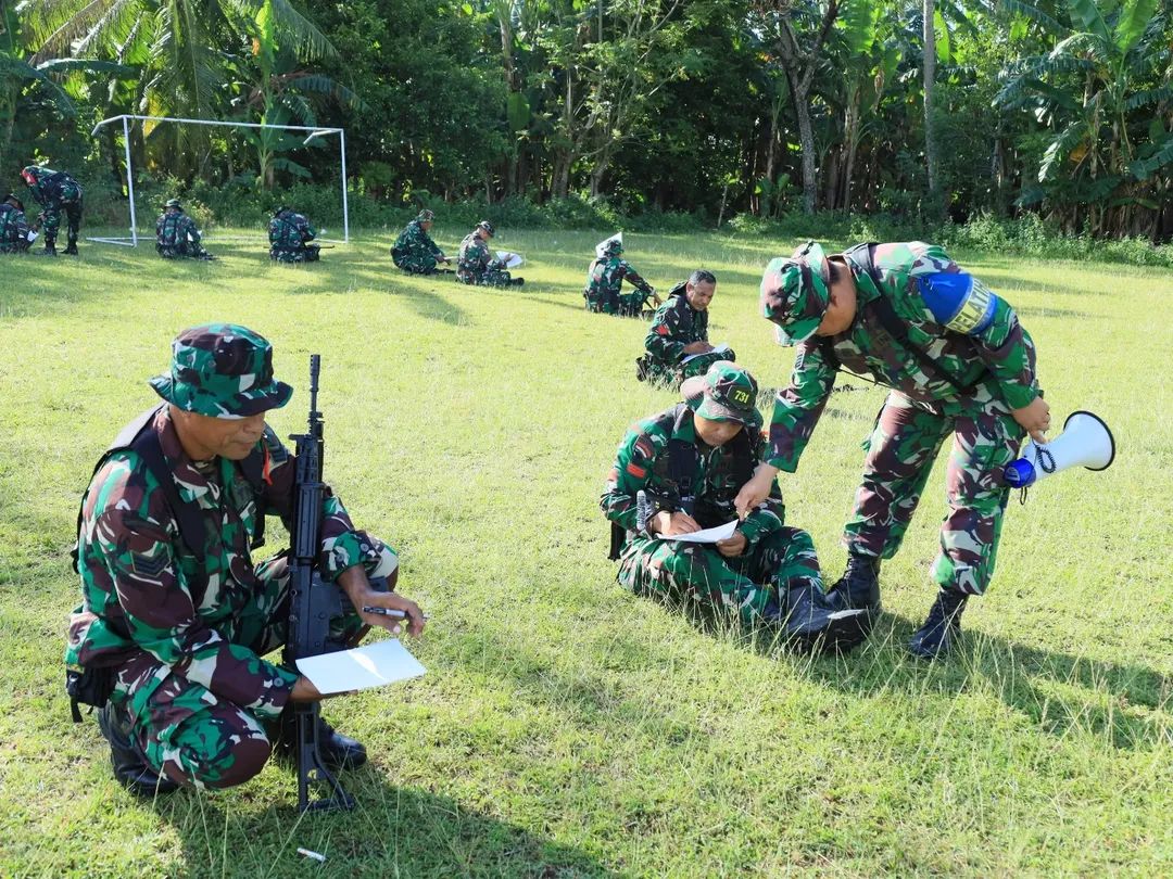 Prajurit Kodim 1505/Tidore Laksanakan Lator Apter Aplikasi Teritorial Sistem Blok