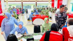 Persit KCK Cabang XXXV Kodim 1710/Mimika Gelar Donor Darah Peringati HUT ke-80