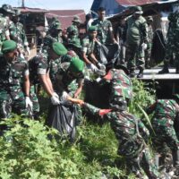 Kodim 1710/Mimika Gelar Aksi Bersih Pasar Sentral Timika