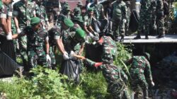 Kodim 1710/Mimika Gelar Aksi Bersih Pasar Sentral Timika