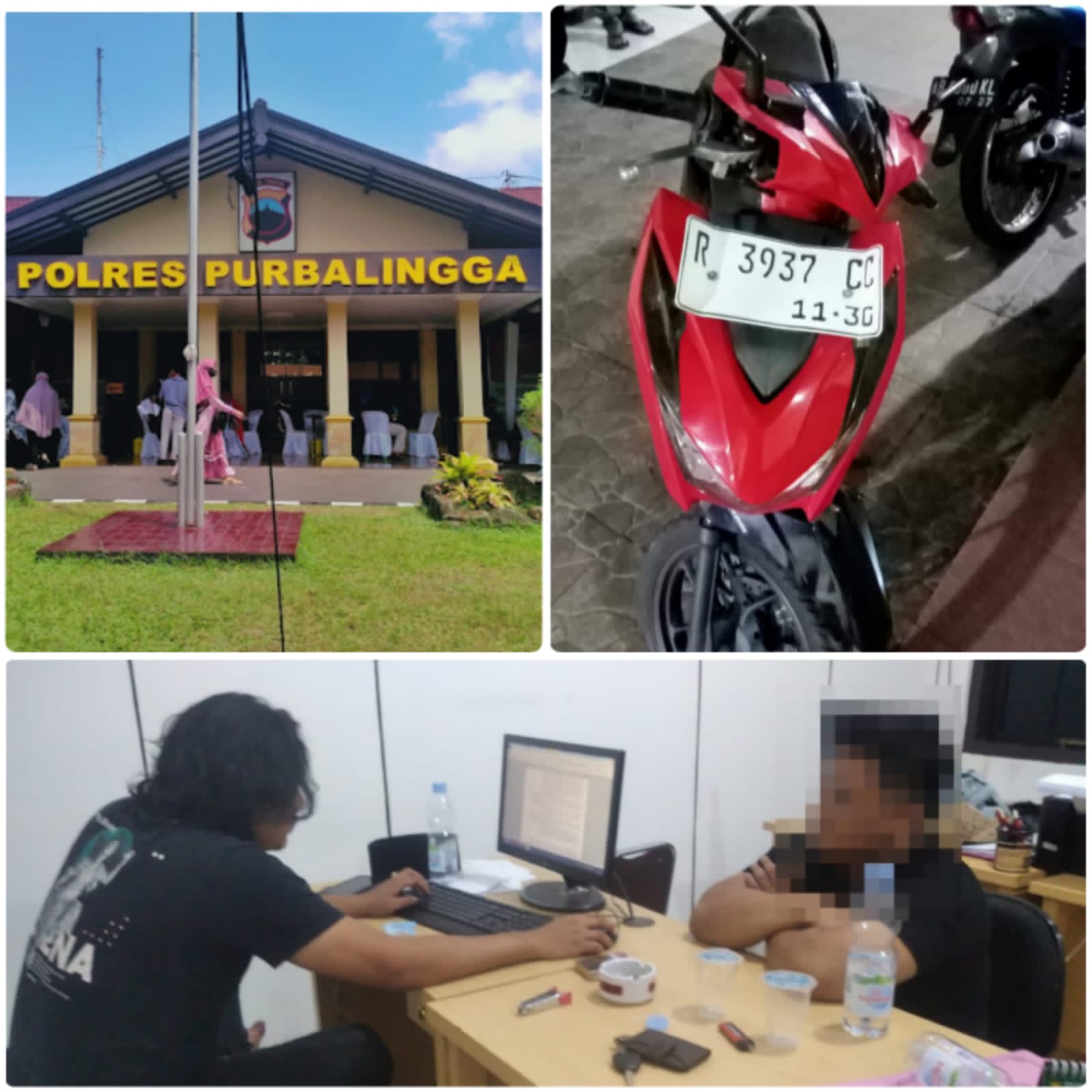 Dua Terduga Pencuri Motor Ditangkap Warga di Bojongsari, Polisi Amankan Satu Lainnya