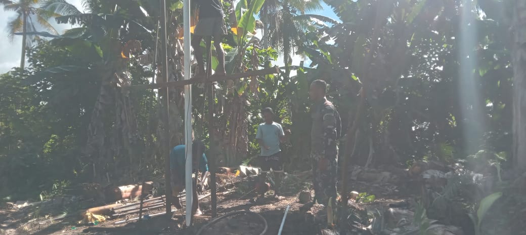 Satgas TMMD Ke-127 Kodim 1514/Morotai Temukan Sumber Air di Desa Falila