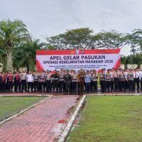 Anggota Kodim 0913/PPU Ikuti Apel Gelar Keselamatan Mahakam 2026 Di Polres PPU