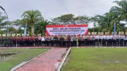 Anggota Kodim 0913/PPU Ikuti Apel Gelar Keselamatan Mahakam 2026 Di Polres PPU