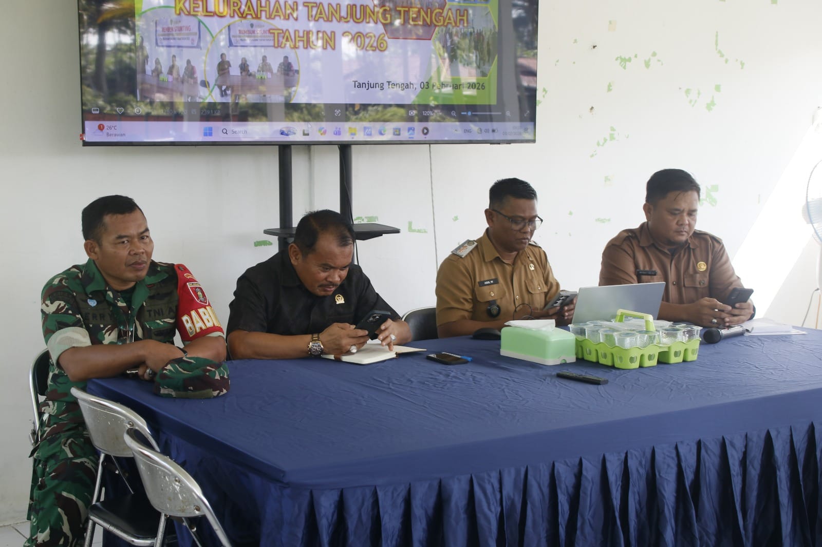 Demi Kemajuan Wilayah, Babinsa Tanjung Tengah Hadiri Musrenbang