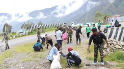 Kodim 1714/Puncak Jaya, Pelopori Giat Bebas Sampah Kabupaten Puncak Jaya