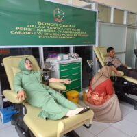 SAMBUT HUT KE-80, PERSIT KCK CABANG LXV DIM 0913 GELAR DONOR DARAH