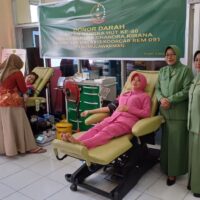 SAMBUT HUT KE-80, PERSIT KCK CABANG LXV DIM 0913 GELAR DONOR DARAH