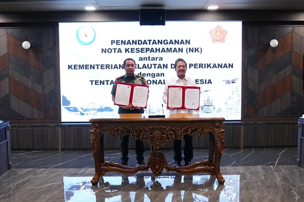 Mabes TNI dan Kementerian Kelautan dan Perikanan Teken MoU Sektor Kelautan dan Perikanan