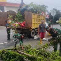 Sinergitas Sambut Ramadhan 1447 H,Koramil 0913-01/Penajam beserta Polres Dan Masyarakat Gelar Karya Bhakti Bersihkan Masjid
