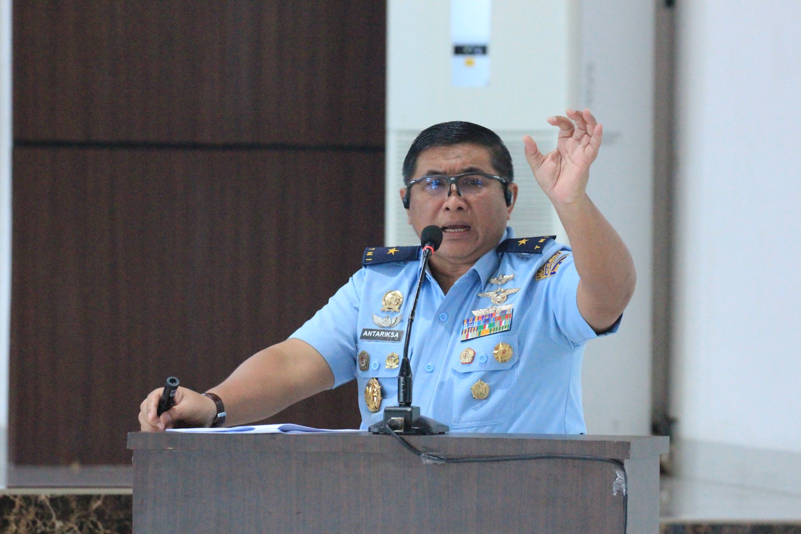 Lanud Sultan Hasanuddin Gelar Ceramah Lambangja Road to Zero Accident