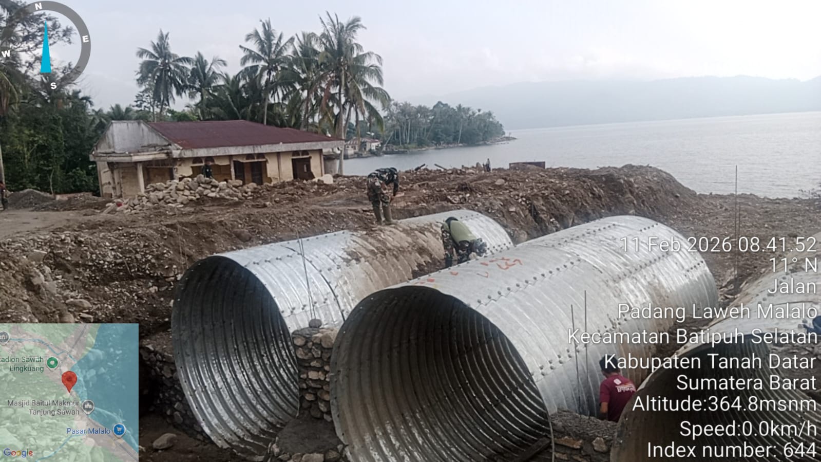 Gotong Royong TNI–Rakyat, Kodam XX/Tuanku Imam Bonjol Bangun Jembatan Pulihkan Akses Warga Tanah Datar