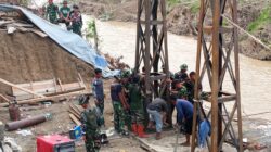 TNI AD Kebut Pembangunan Jembatan Gantung Kalaili, Progres 48 Persen