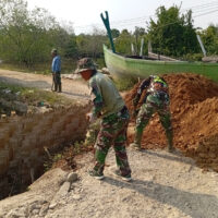 TNI AD Rampungkan Rehab Jembatan Gantung di Langkat, Akses dan Konektivitas Warga Kembali Normal