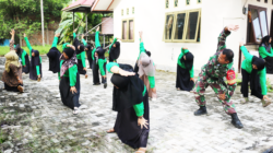 Wujudkan Generasi Sehat dan Unggul ,Babinsa Tanjung Tengah Ikuti Senam Bersama Kader Posyandu