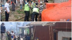 Polisi Sigap Bantu Padamkan Kebakaran Rumah di Karangreja