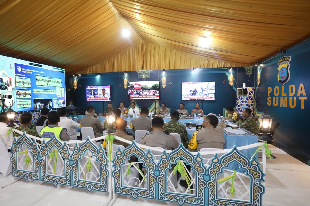 Panglima TNI dan Kapolri Tinjau Pos Terpadu Mudik Lebaran 2026 di Medan