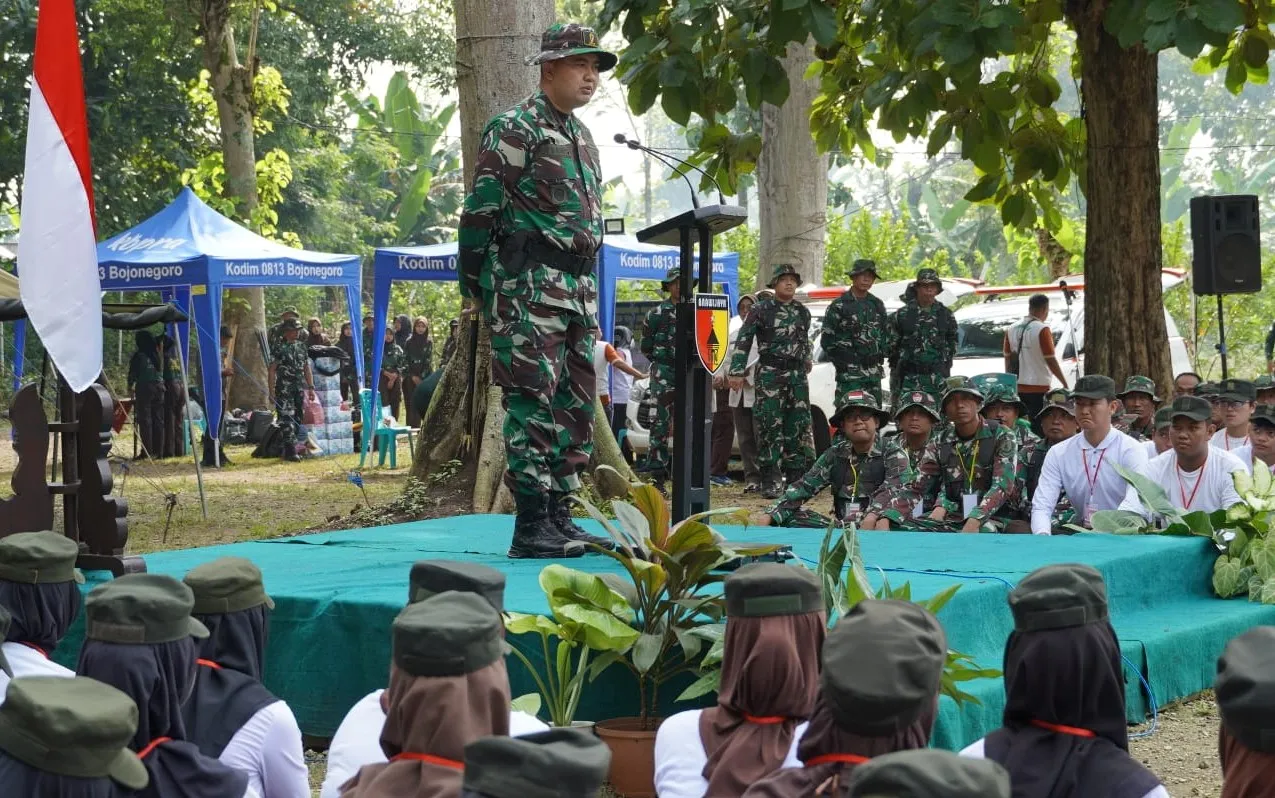 Perkemahan Korps Kadet Republik Indonesia di Dander Resmi Dibuka Dandim 0813 Bojonegoro