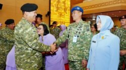 Irjen TNI Pimpin Upacara Laporan Korps Kenaikan Pangkat 54 Perwira Tinggi TNI