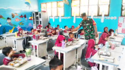 Rutinitas Babinsa Koramil 01/Penajam Dampingi Pelaksanaan Program Makan Bergizi Gratis di Wilayah
