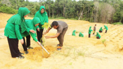Peduli Lingkungan, Persit KCK Cabang LXV Kodim 0913/PPU Tanam Pohon Produktif dan Pelindung